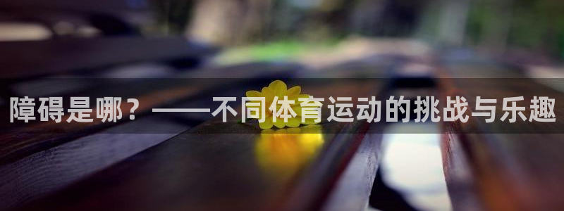 皇冠277体育：障碍是哪？——不同体育运动的挑战与乐趣