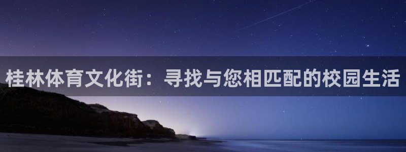 77体育官网：桂林体育文化街：寻找与您相匹配的校园生活